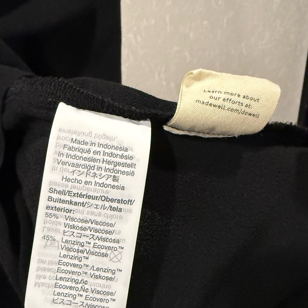 Madewell black Dress women’s button back size M - Picture 6 of 7